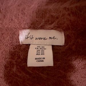 If it were me, beautiful, fuzzy, 3/4 length warm cozy cropped sweater
